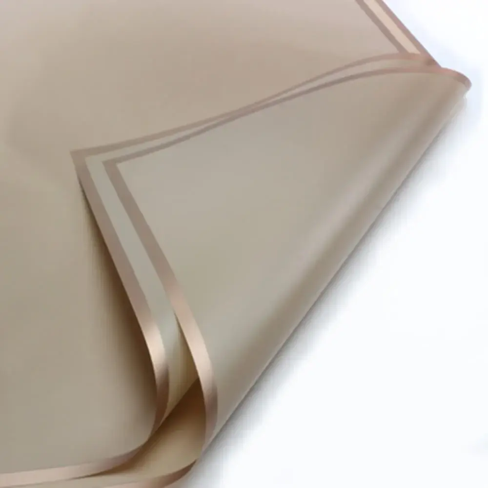 PAPEL COREANO 20 UNID.  BORDE FINO BEIGUE 58X58