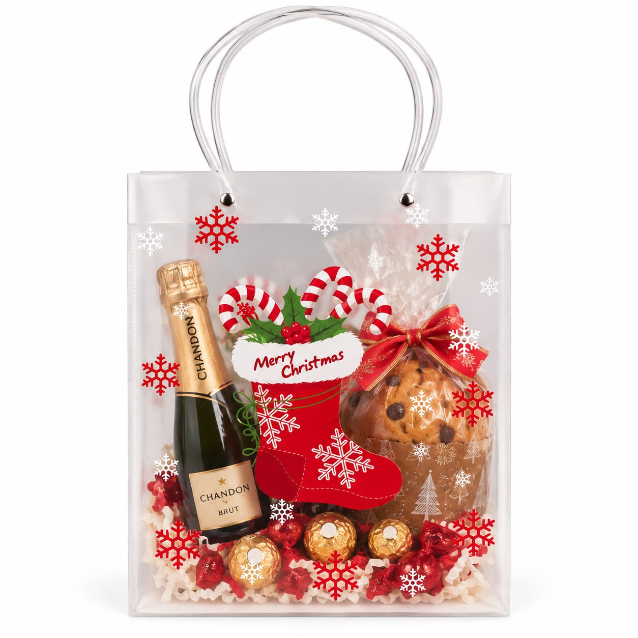 BOLSITA PVC  NAVIDEÑO 20 X 25 X 8 -BOLSA.16
