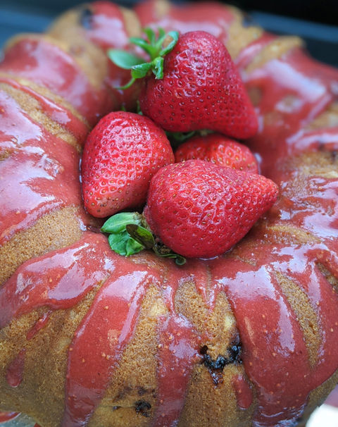 Strawberry Pound Cake