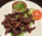 A7. Thai Beef Jerky with Sticky Rice