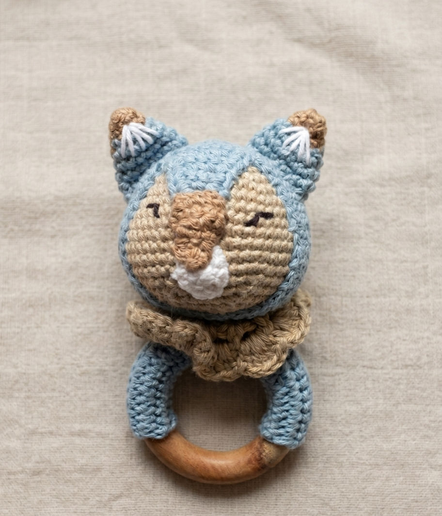 Handmade Rattle / Interactive Crochet Toy for Child