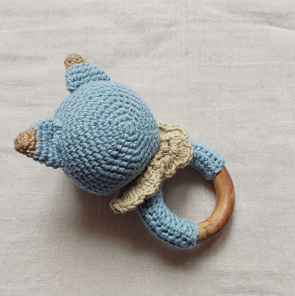 Thumbnail: Handmade Rattle / Interactive Crochet Toy for Child