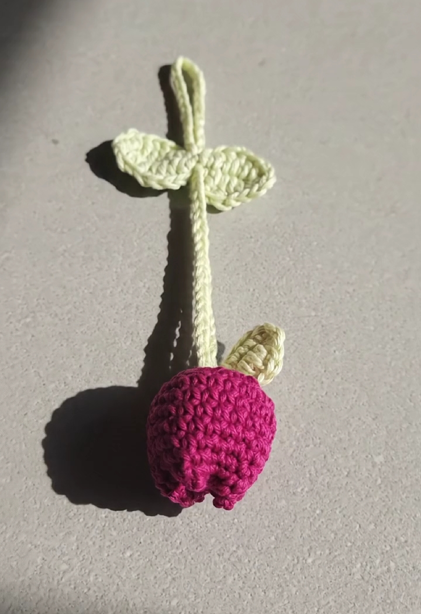 Handmade Crochet Tulip Charm/ Hair Tie/Multi purpose use