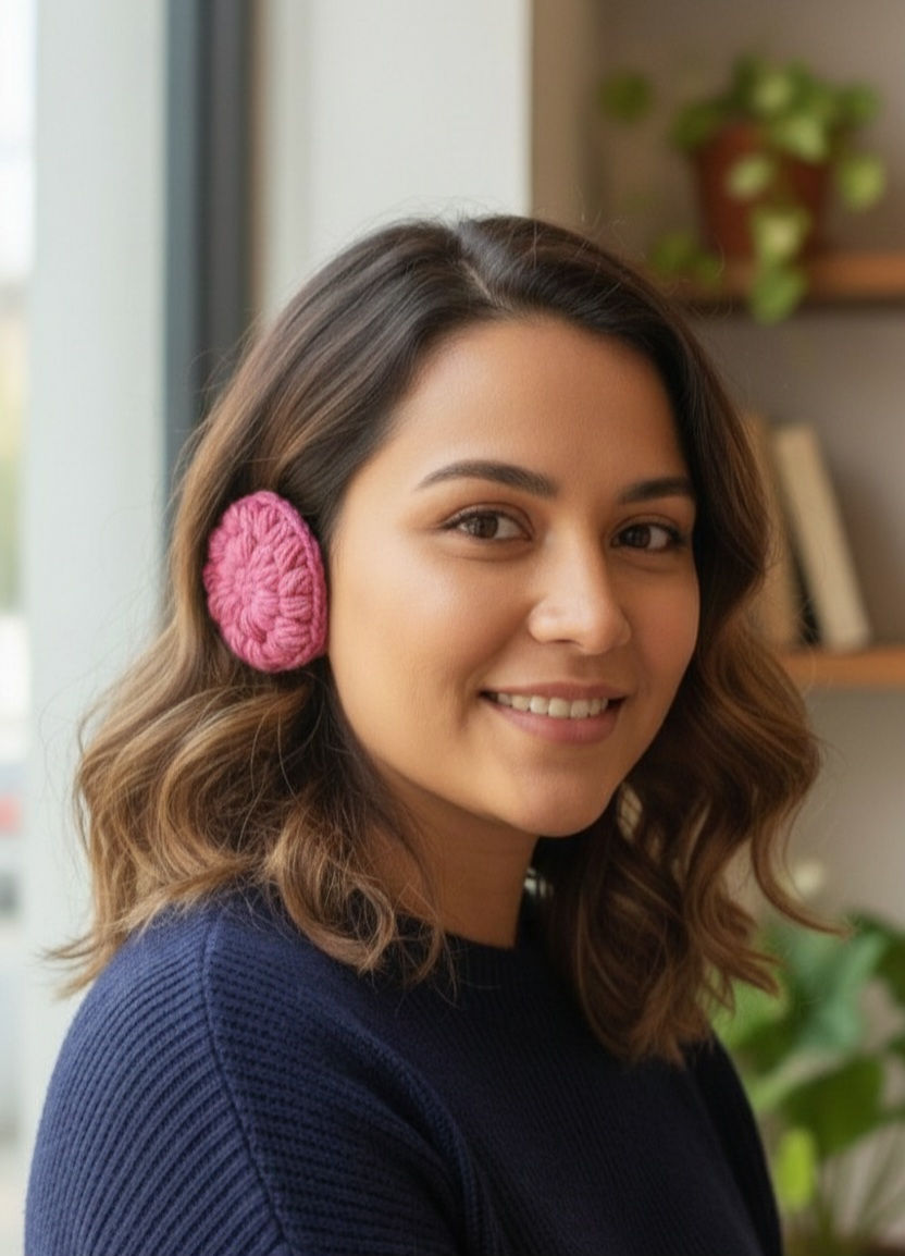Thumbnail: Handcrafted Soft and Warm Winter Crochet Earmuffs