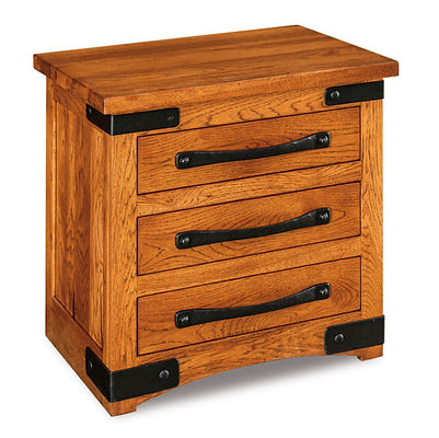 Amish Orewood 3-Drawer Night Stand