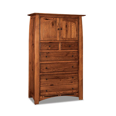 Amish Boulder Creek 6 Drawer 2 Door Chest Armoire