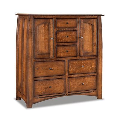 Amish Boulder Creek 7 Drawer 2 Door His and Hers Chest