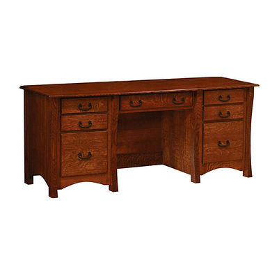 Amish Double Pedestal Master Desk