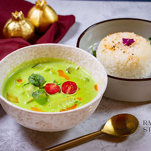 THAI GREEN CURRY, JASMINE RICE