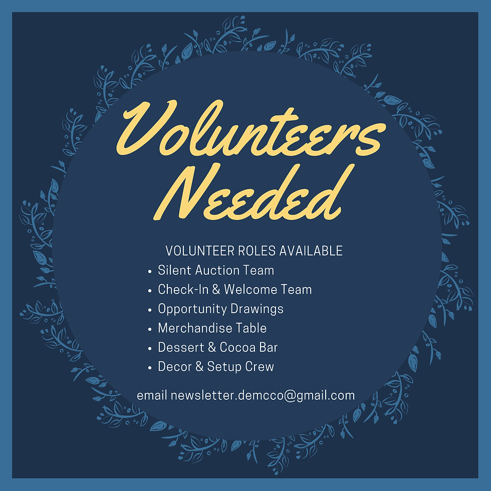 VOLUNTEERS NEEDED — Winter Gala: The Spirit of Unity