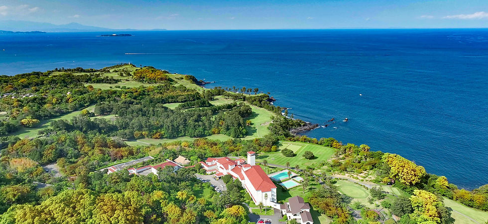 Panoramic view of the Fuji Course at Kawana Hotel