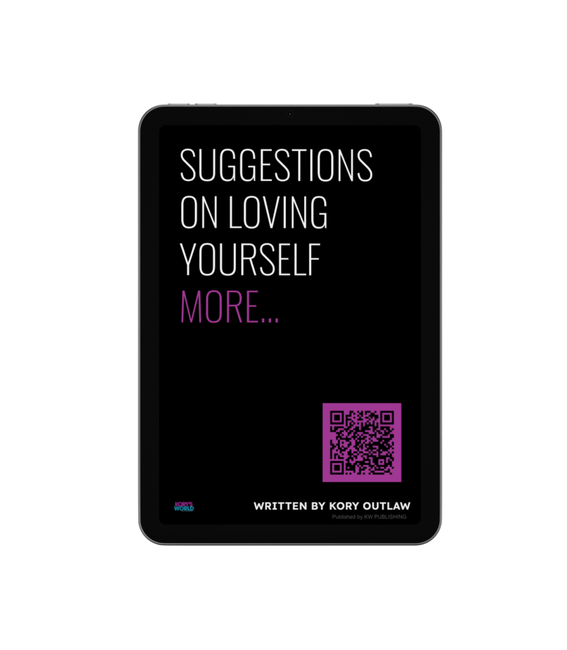 Suggestions on Loving Yourself More - E BOOK.