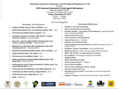 ROC'N Wednesday! 2019 Kwanzaa Celebration & Kujichagulia Event Listings