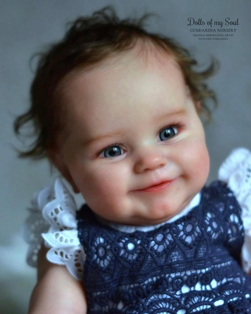 Miniatura: NPK two sizes 20/24inch reborn doll kit Maddie 60CM original size toddler baby f
