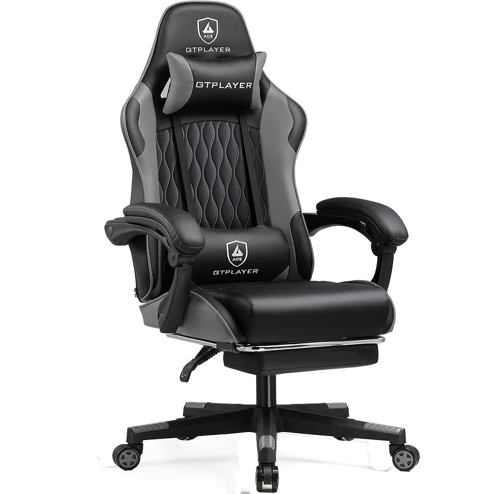 Miniatura: GTPLAYER Gaming Chair, Ergonomic Computer Chair with Footrest, Headrest and Lumb