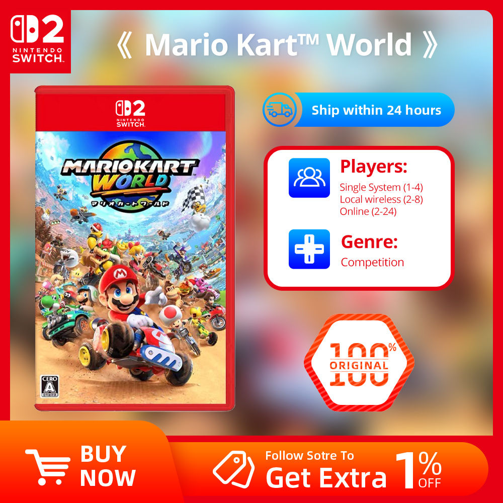Mario Kart World - Nintendo Switch 2 Games Adventure Action and RPG Genre Switc