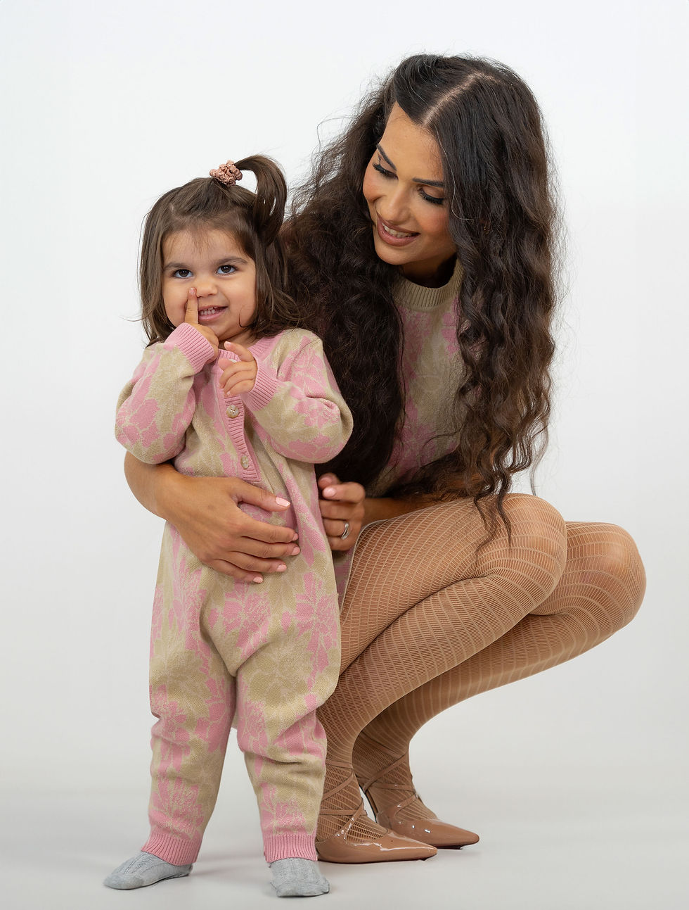 Miniatura: BALOU Baby Floral Knit Romper