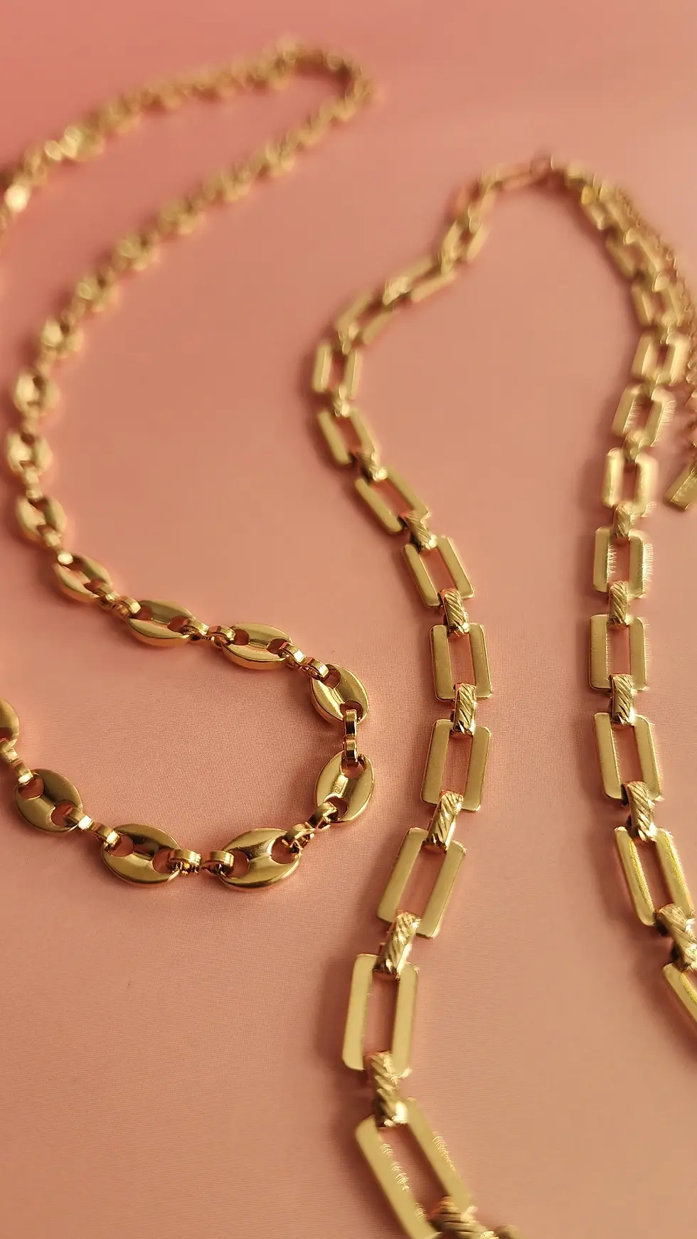 Thumbnail: Waterproof Rectangular Link Necklace