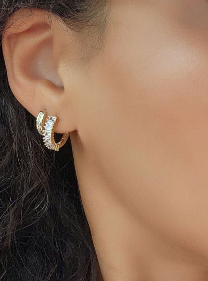 Thumbnail: Waterproof Huggie Hoops