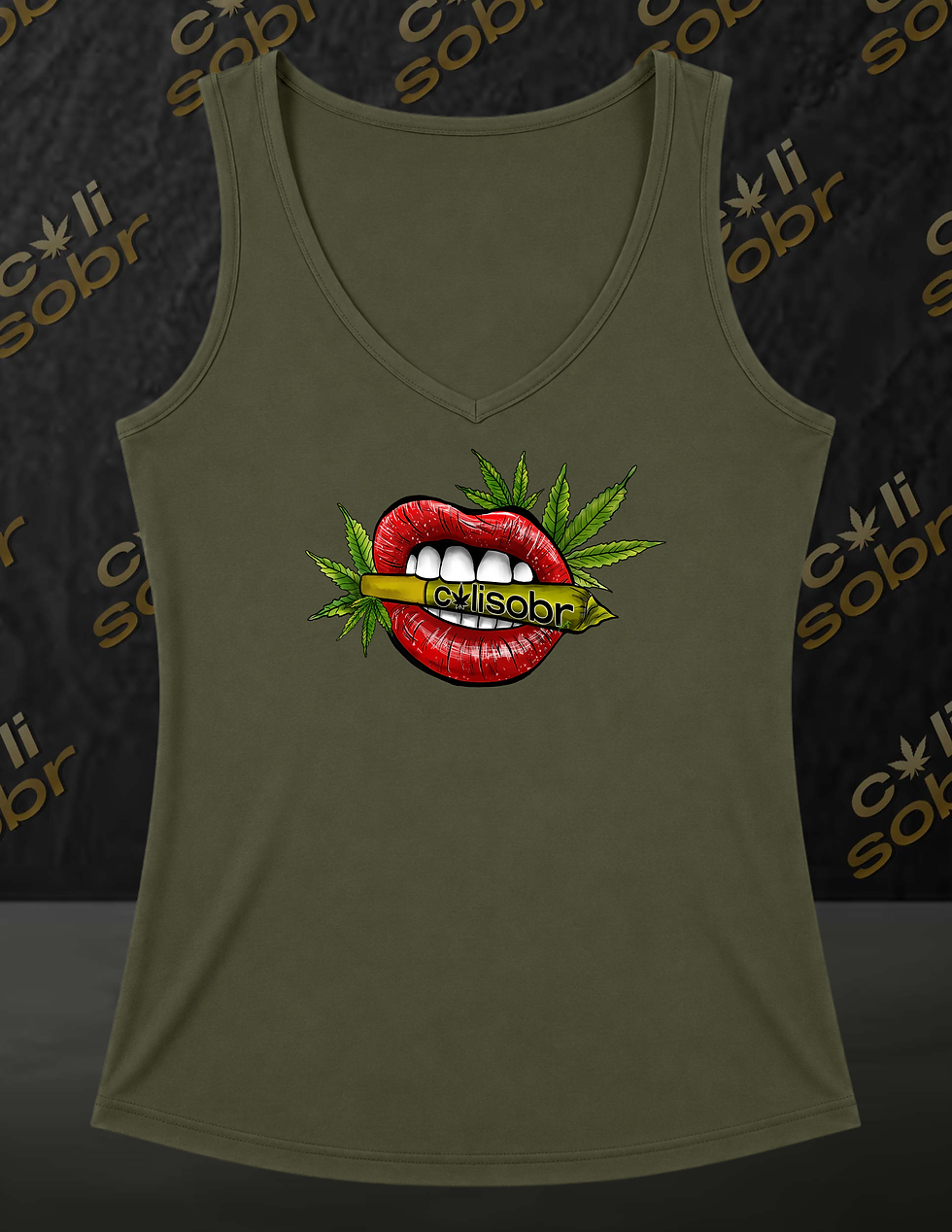 Thumbnail: CaliSobr: Blunt Lips Women's Tank Tops