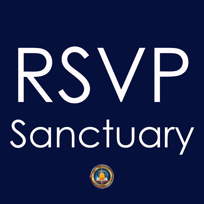 SANCTUARY RSVP for Service: SUNDAY, MAY 2ND