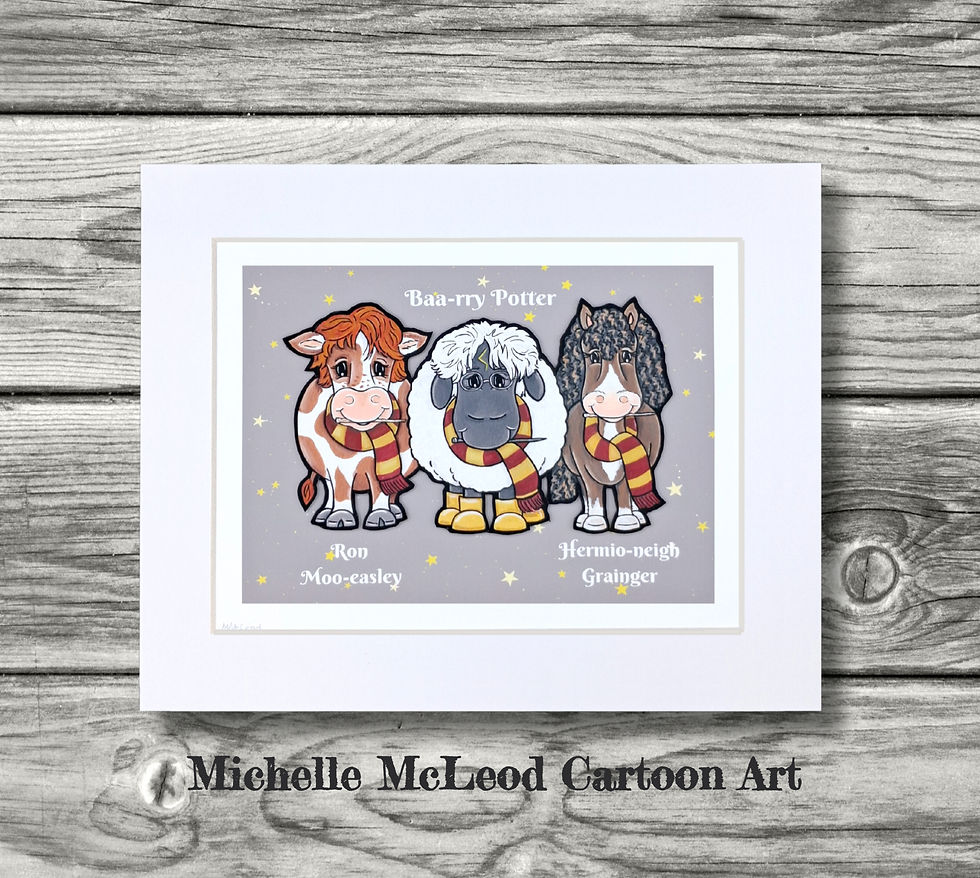 Thumbnail: "Baa-rry & Pals" print