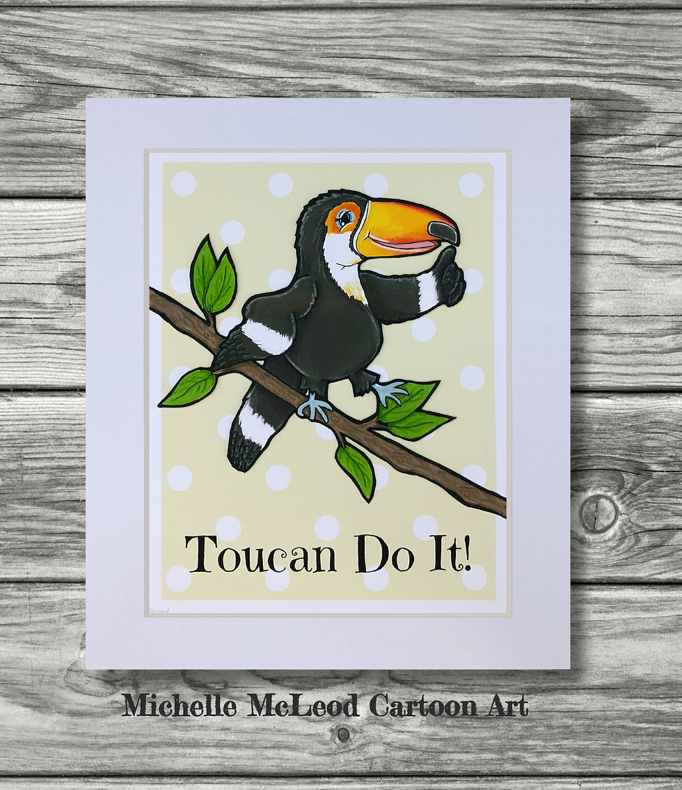Thumbnail: "Toucan Do It!" print