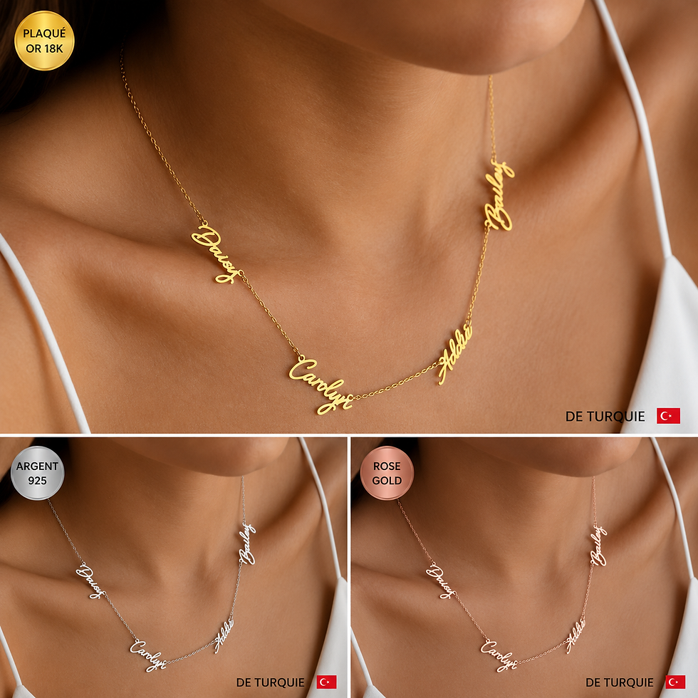 Miniature : Collier prénoms inoubliable