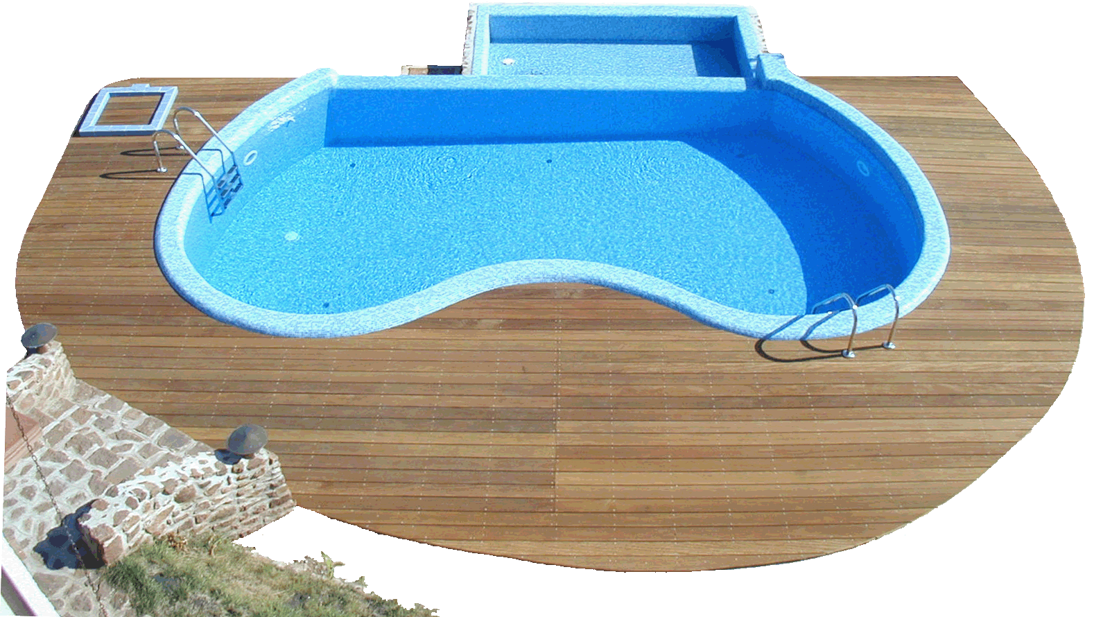 trópusi fa terasz burkolat balkon erkély