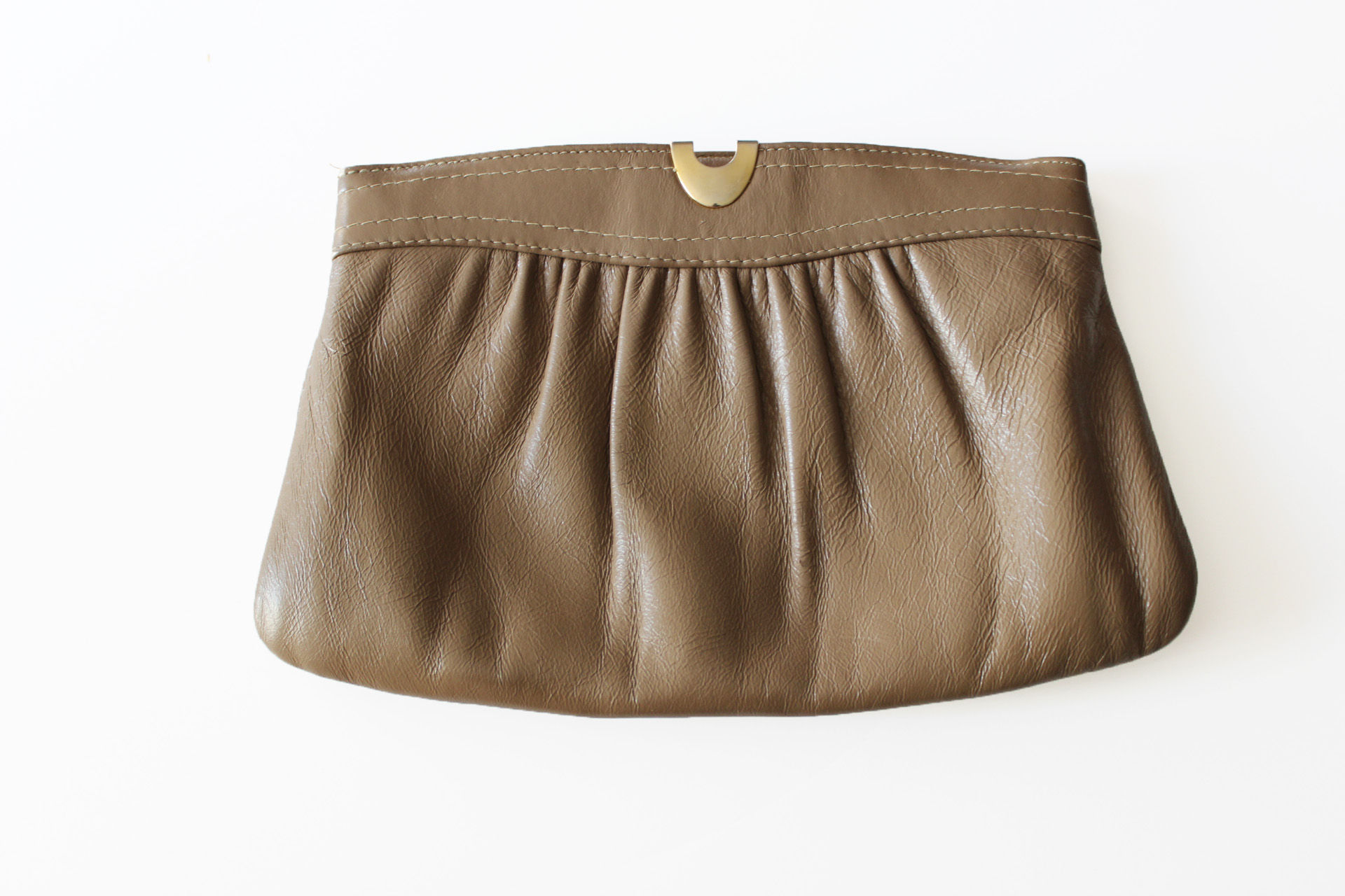 Vintage Taupe Clutch