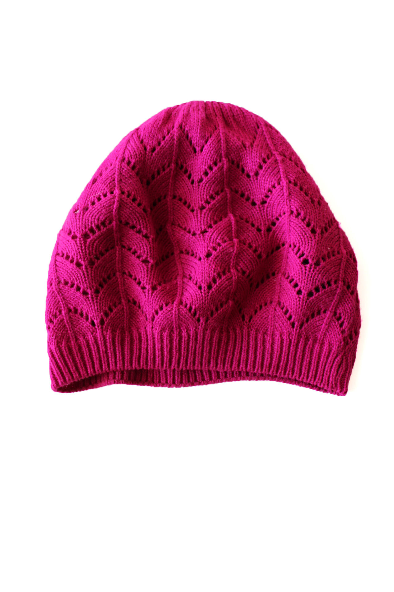 Fuschia Pink Crochet Beanie