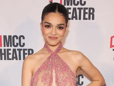 Rachel Zegler on red carpet.