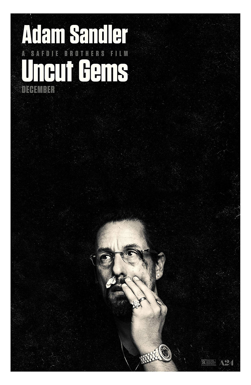Film poster for the Safdie brothers 'Uncut Gems' (2019).