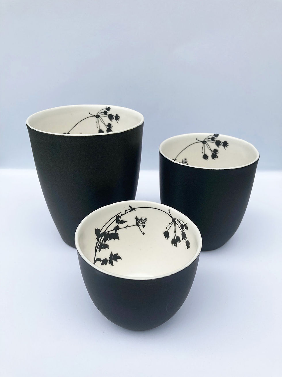 TafelFreude Porzellan Tasse schwarz Kerbel