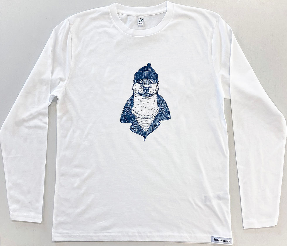 Miniaturbild: Herrenshirt Langarm Fischotter