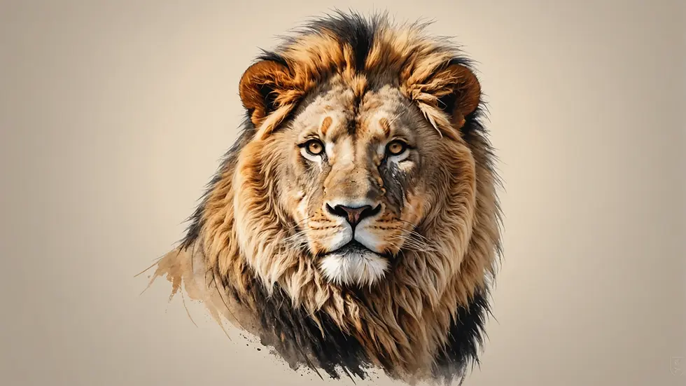 Realistic Lion Face Wallpaper