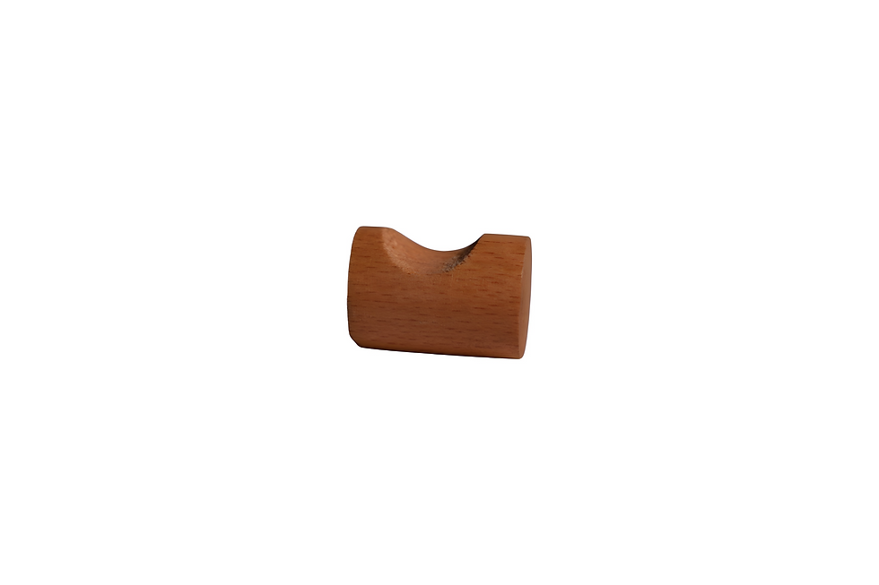 Thumbnail: Round Wooden Knob – Premium Beechwood Finish