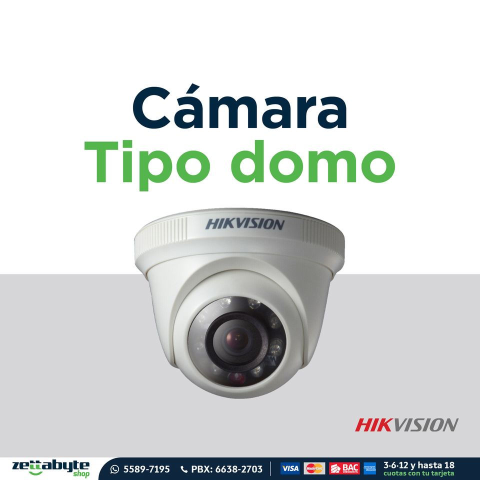 CAMARA TIPO DOMO HIKVISION DS-2CE56C0T-IRPF 720P DIA NOCHE