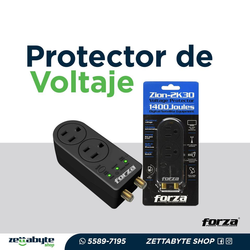 PROTECTOR DE VOLTAJE FORZA 1400 JOULES