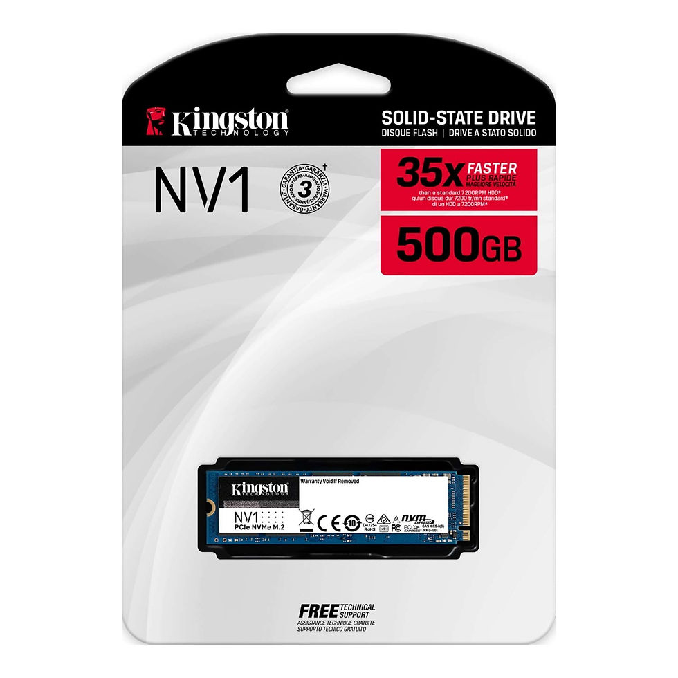 KINGSTON SSD PCIE NVME NV1 500GB M.2