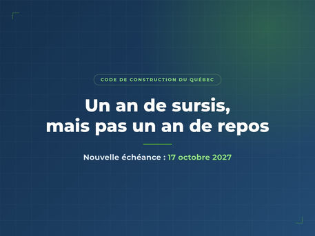 Code de construction électrique : un an de sursis, mais pas un an de repos