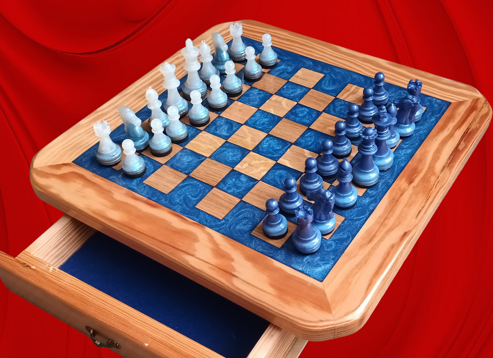 hand made chess board
