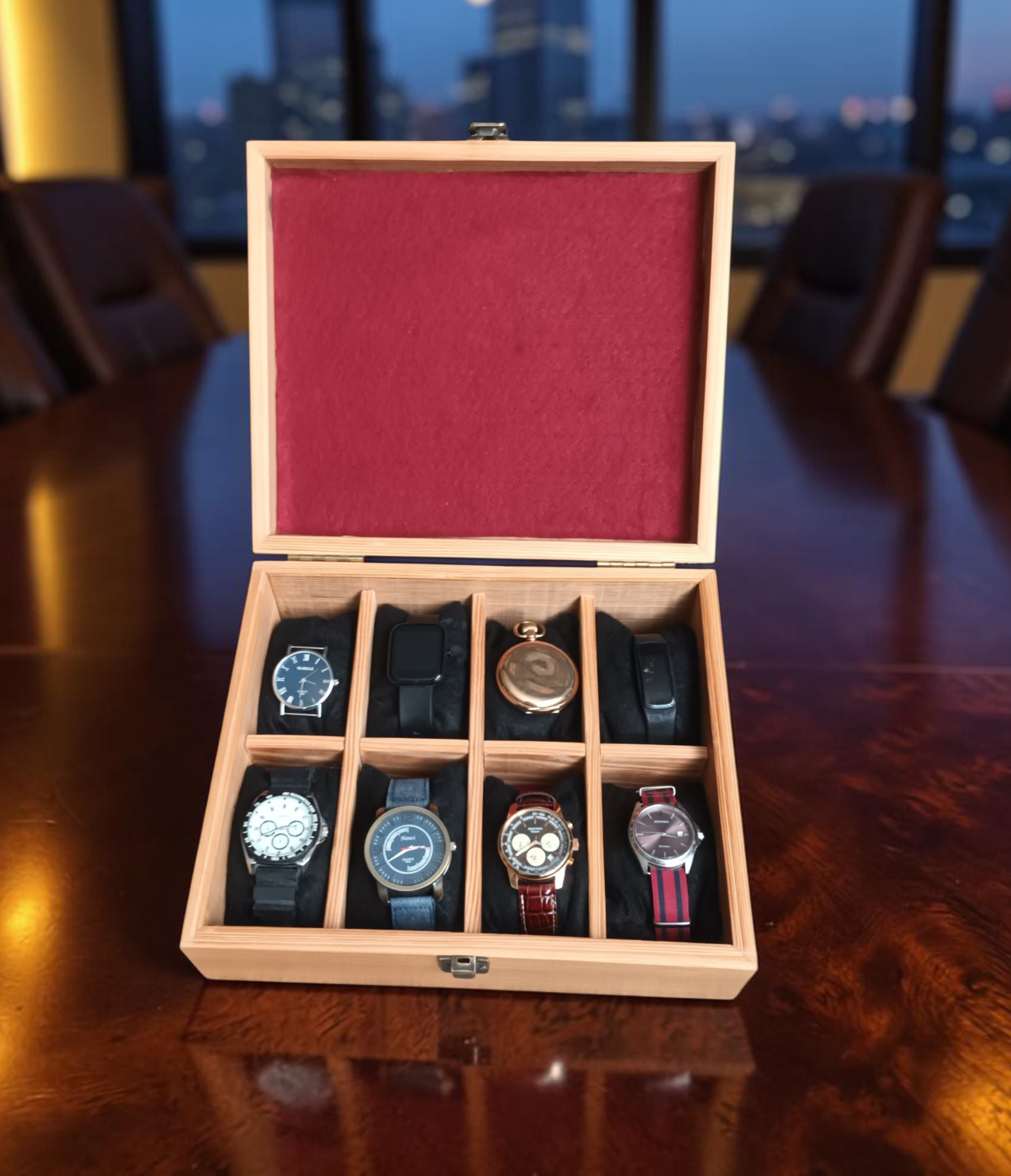 Handmade watch display box