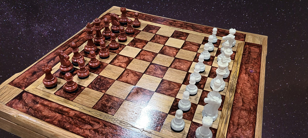 Thumbnail: OAK CHESS SET (RED)