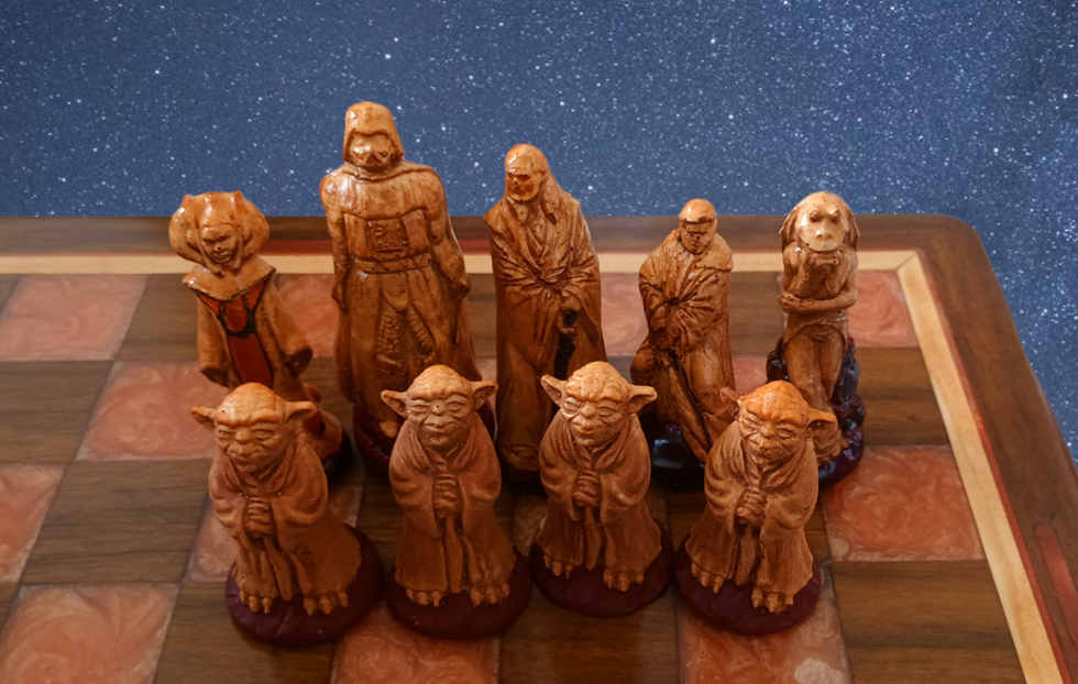 Thumbnail: Star Wars, Walnut chess board