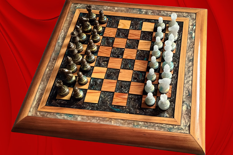 Thumbnail:  Douglas Fir  Chess set  (black)