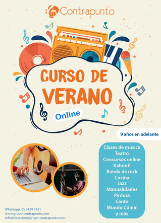 Curso de Verano para Chavitos. De 9 años en adelante 100% en línea.
