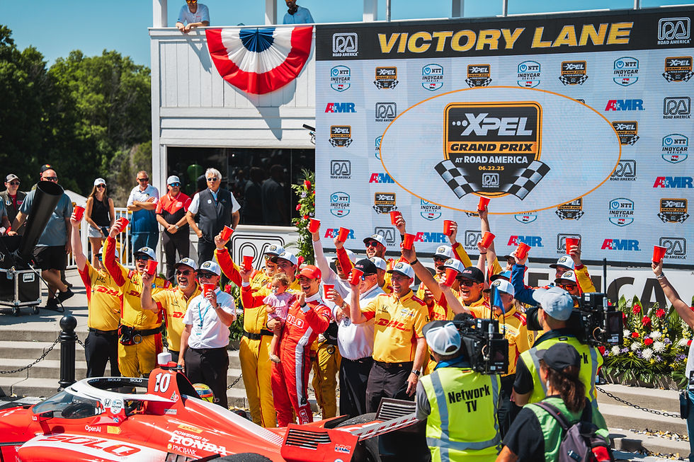 Palou celebrates Road America IndyCar win