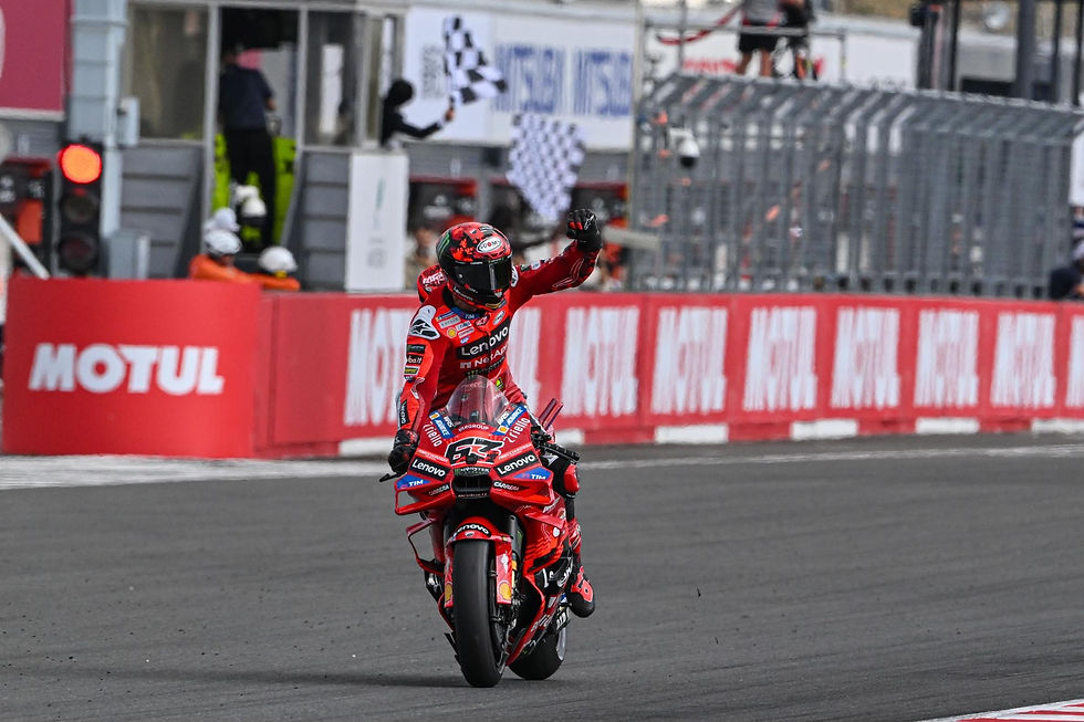 Bagnaia at the Motegi Circuit 2025 | Credit: MotoGP Press