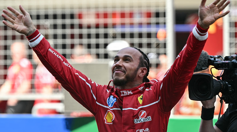 A rare high point for Lewis Hamilton in 2025 as he won the Shanghai sprint | Credit: Formula One